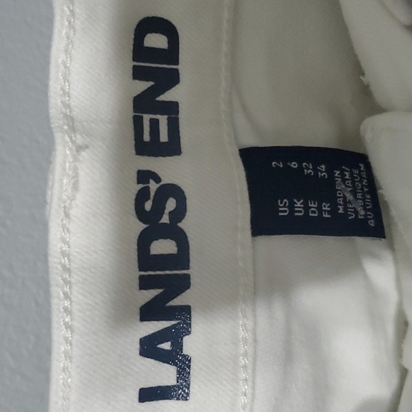 Lands' End Jeans Womens Size 2 White Pants - Picture 2 of 12